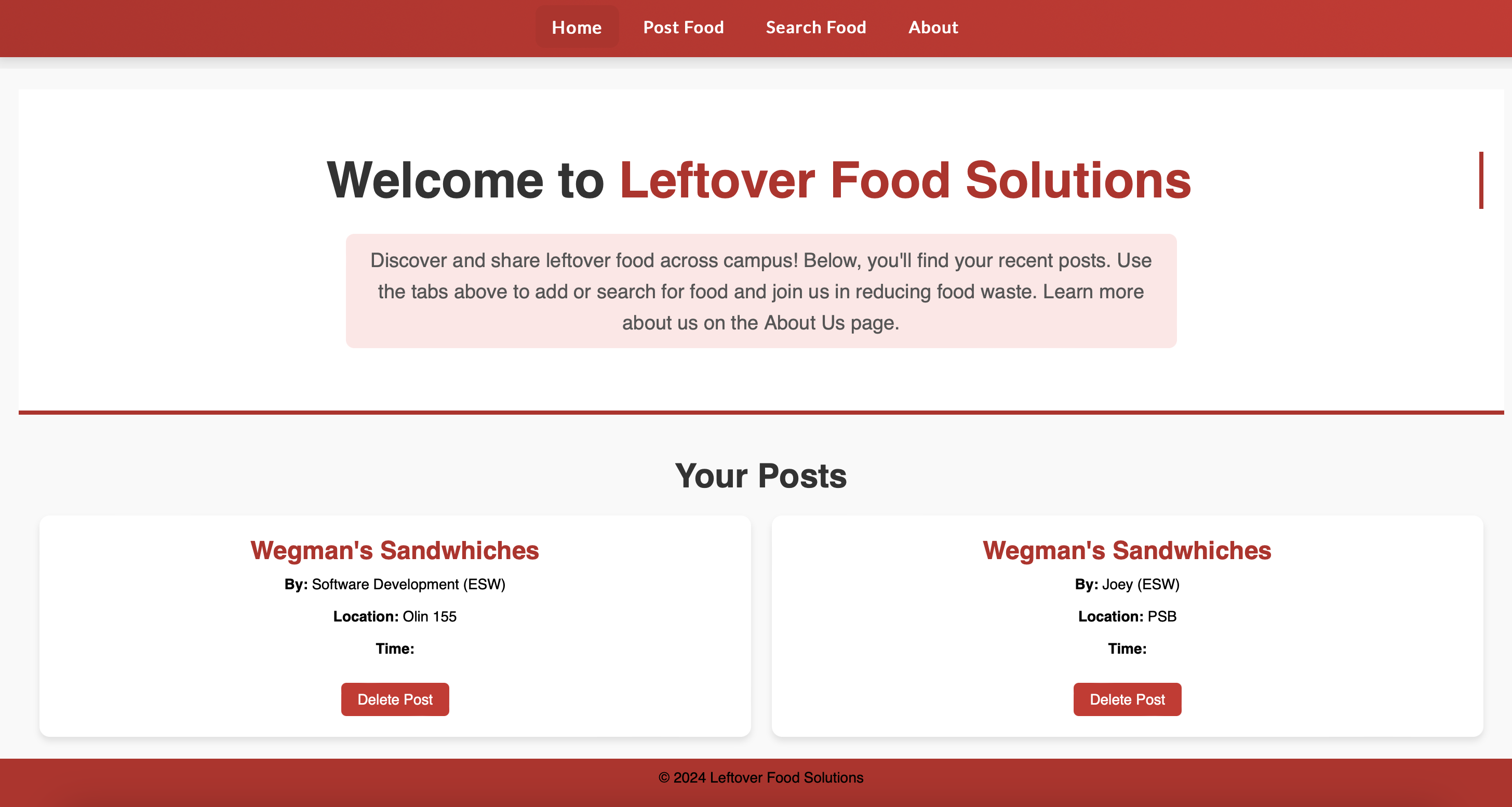 ESW Website Homepage